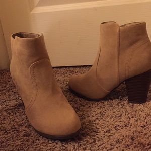 Tan booties