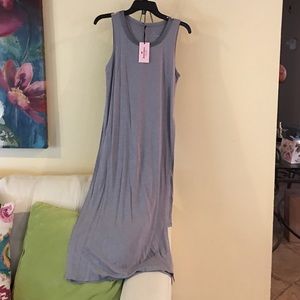 Juicy Couture gray side slit dress