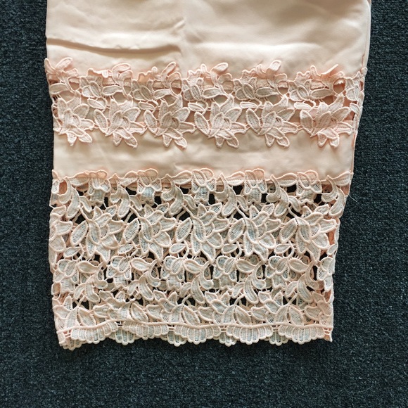 LAST ONE❤️ MFYO Boutique Peach Crochet Midi Skirt - Picture 2 of 4