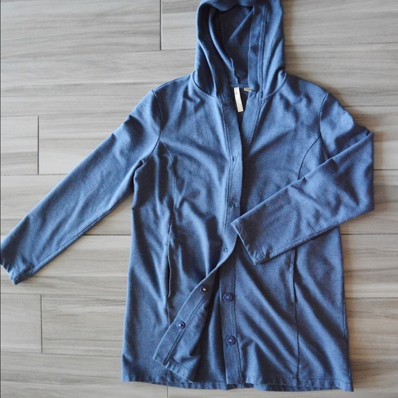 Pure Jill JJill long cardigan button down hoodie