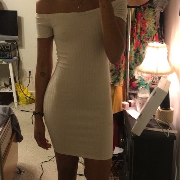 Rubbed off the shoulders dress