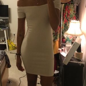 Rubbed off the shoulders dress