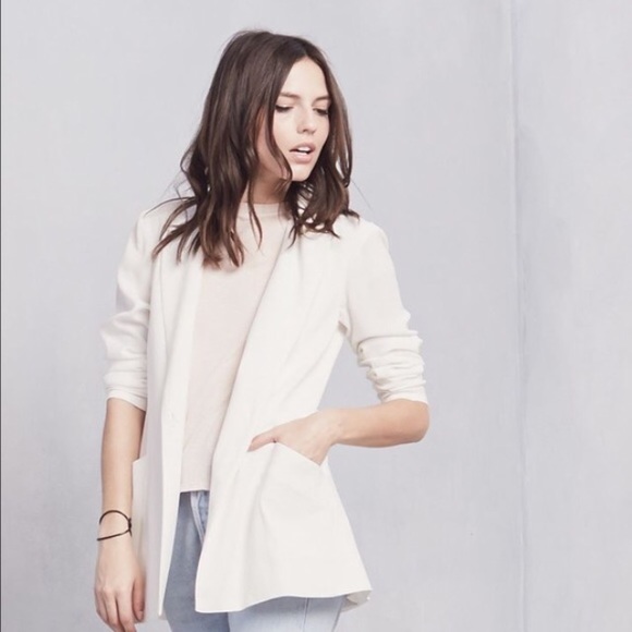 Reformation white blazer size small
