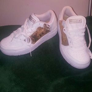 White & Gold Reebok Classic