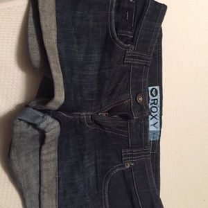Blue jean shorts