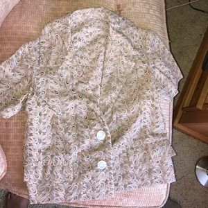 Vintage super cute blouse and skirt combo Vintage super cute blouse and skirt combo