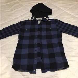 Pac sun flannel, with detachable hood