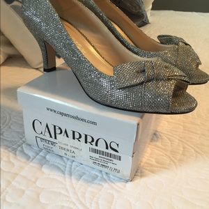 Gunmetal evening shoes