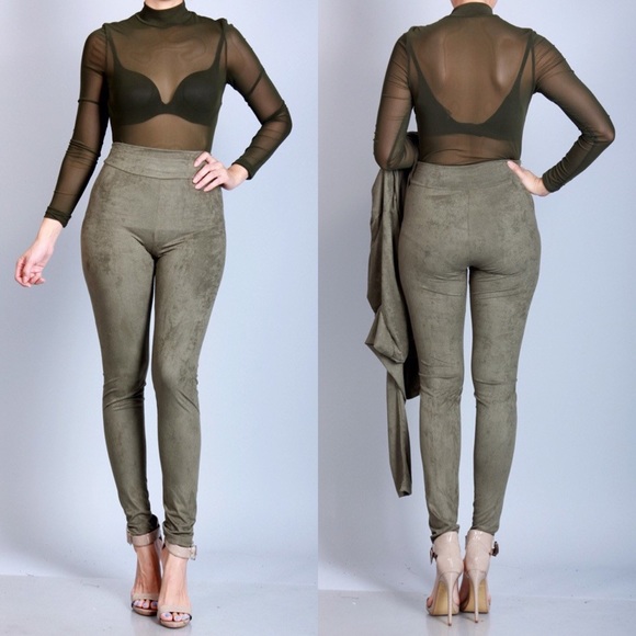 ***TWO PIECE SET*** OLIVE - Picture 2 of 4