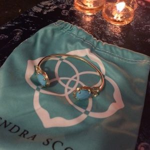 Kendra Scott Gold Bracelet in Turquoise