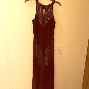 Long Black/Nude Formal Dress