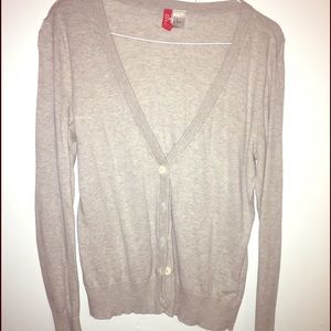Heather gray cardigan