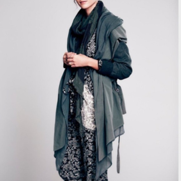 ISO: Free People "Woven and Knit Mixed Hoodie"