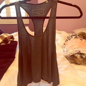Dark gray crop top
