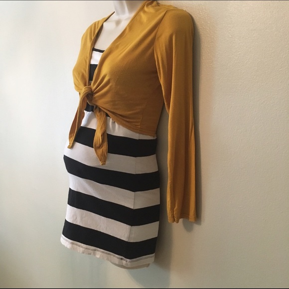 Maternity striped camisole with wrap top