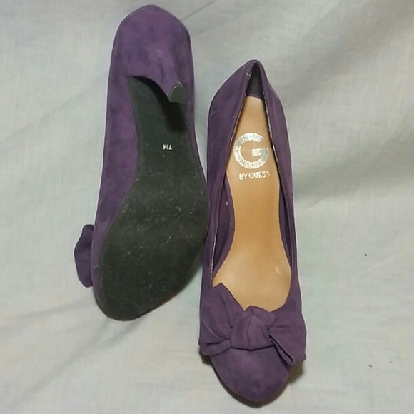 G By GUESS Shoes Purple Size 7 M Heels 4.5" - Picture 2 of 4