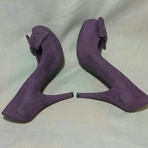 G By GUESS Shoes Purple Size 7 M Heels 4.5" - Picture 4 of 4