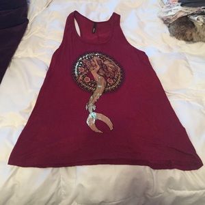 Shimmery mermaid tank top