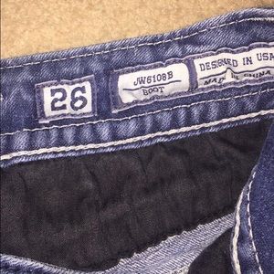 Size 26 Miss Me Boot Cut Jeans