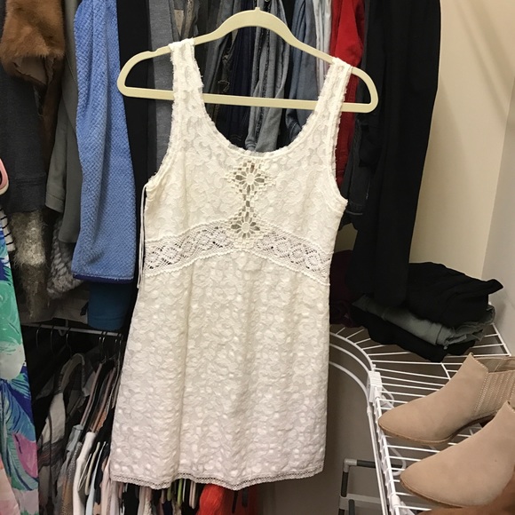 Free People White Lace dress worn 1x XS