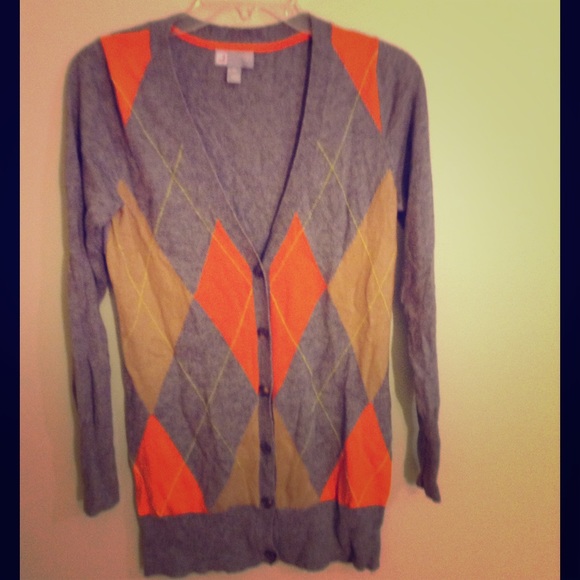 Argyle cardigan