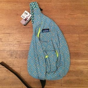 Kavu Rope Bag. Pattern- Floral mosaic