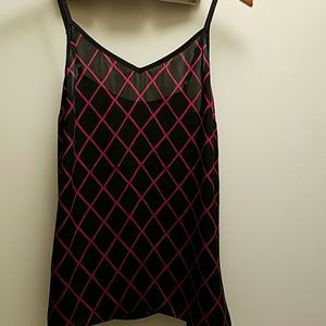 Black & pink cami