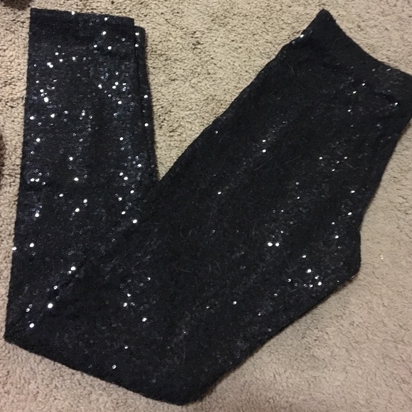 Victoria's Secret - Black sequined leggings