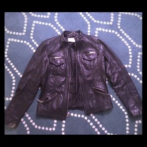 Leather Michael Kors Jacket used