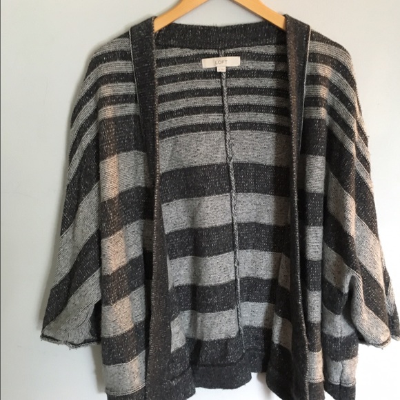 Ann Taylor Loft Wool Blend Poncho Sweater - Picture 1 of 4
