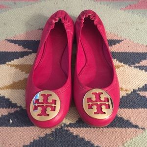 Hot pink Tory Burch Reva's