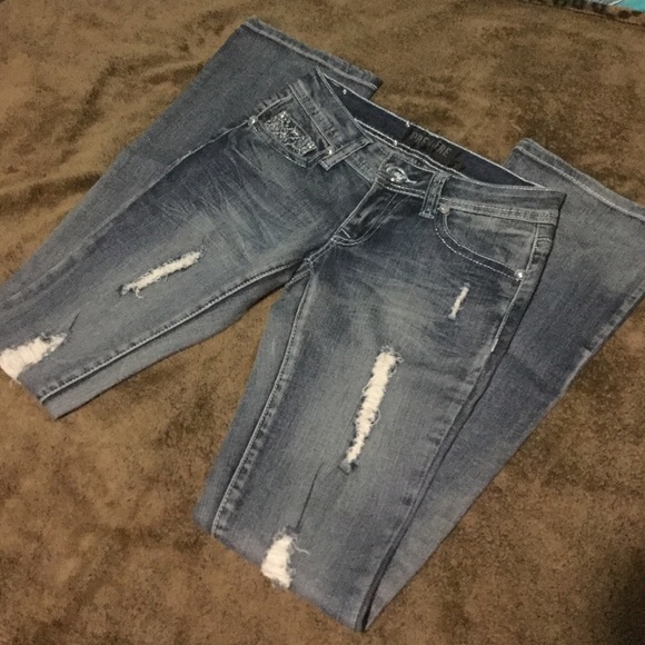 Distressed Premiere Jeans