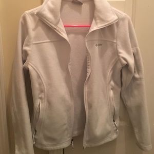 Extra small, white, Columbia jacket with 4 pockets