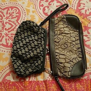 Small cloth clutch wristlet