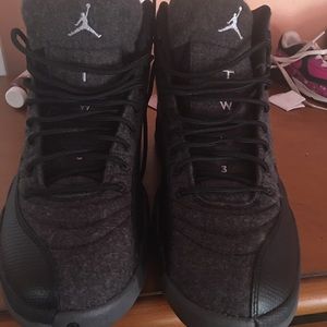 Gray And Black Jordan's