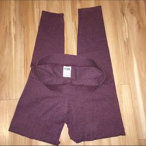 PINK Maroon Leggings