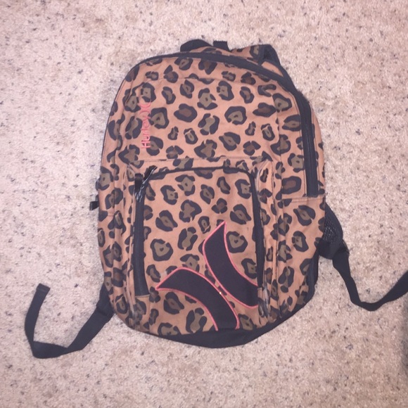 Hurley leopard backpack