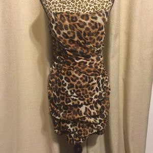 Express Ruched Leopard / Cheetah WILMA Flintstone