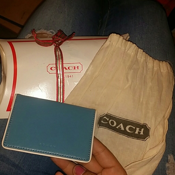 NEW COACH ID Wallet with keychain