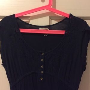 Soft Navy Lace Dress