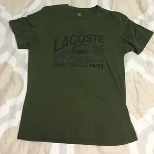 Lacoste Paris France Green Tee 🇫🇷