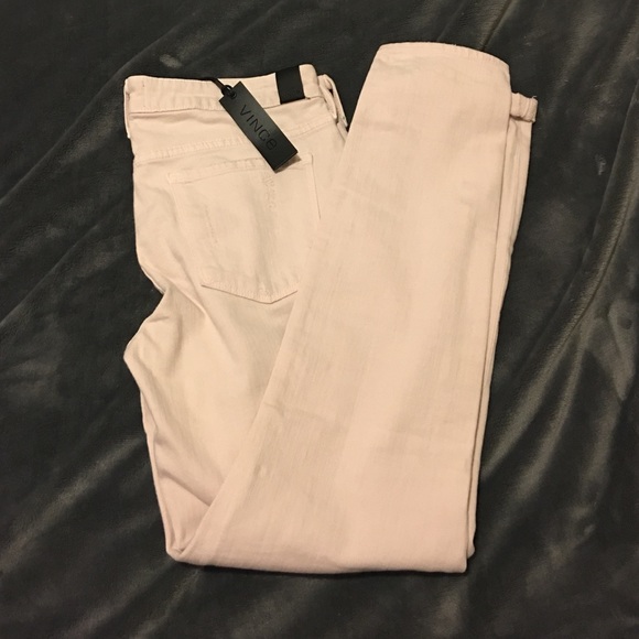 VINCE Women's Pink Jeans Dylan Ankle Skinny