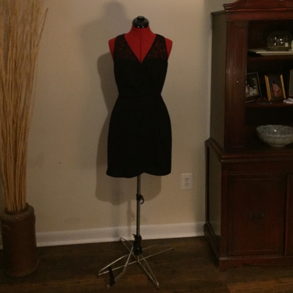 Greyson Black Lace Cocktail Dress