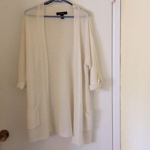 White cardigan