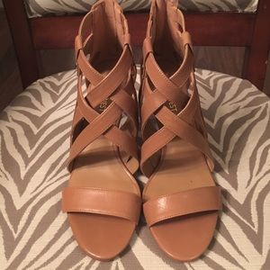 Tan Nine West heels