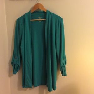 LL bean open cotton cardigan