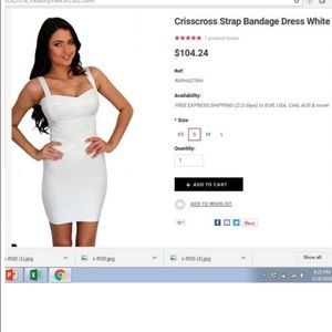New Bandage White Dress