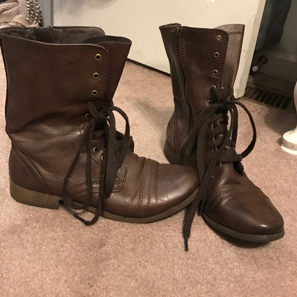 Target brown combat boots