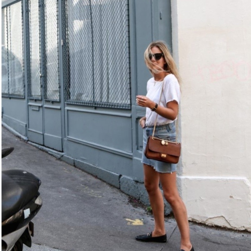 || • Distressed  Denim Trendy Jeans Skirt