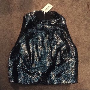 Sparkly crop top